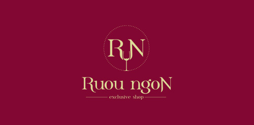 优雅红酒店Logo设计