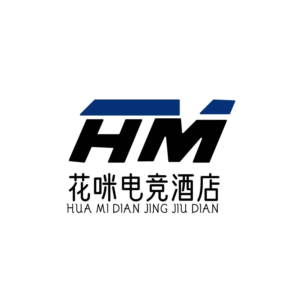 简洁现代的HM电竞酒店logo设计
