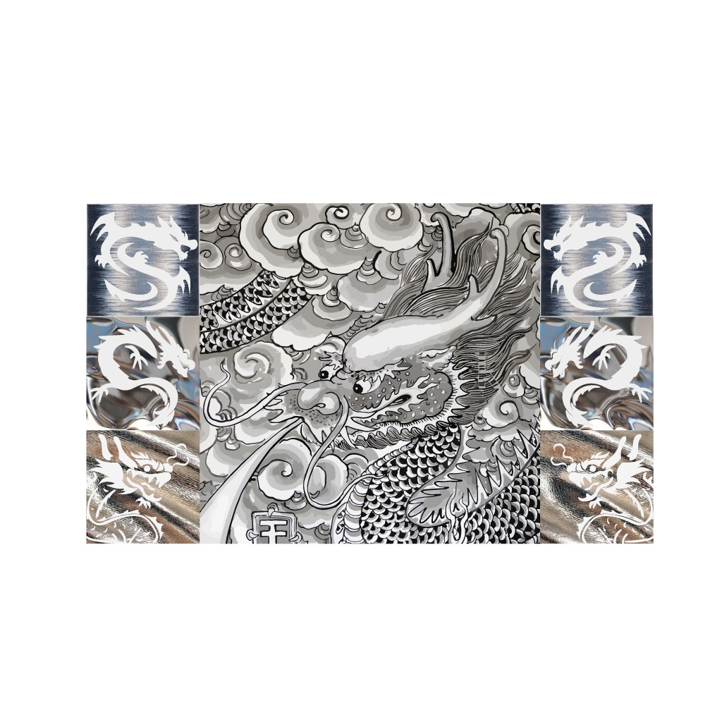 龙图腾风格logo设计