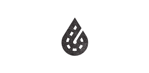 滴水标志设计:简洁环保标识