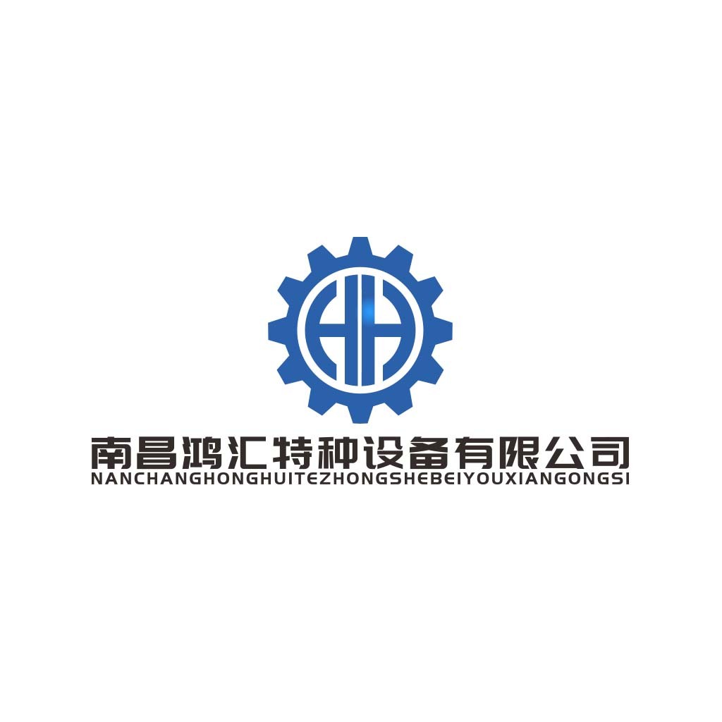 机械齿轮logo设计：工业设备企业标识