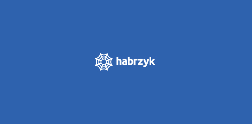 habrzyk logo设计:简洁现代的蜘蛛网图案