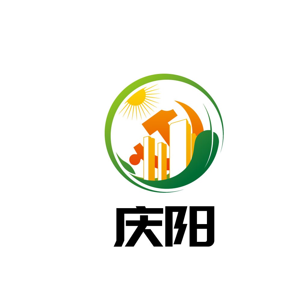 绿色建筑阳光logo设计