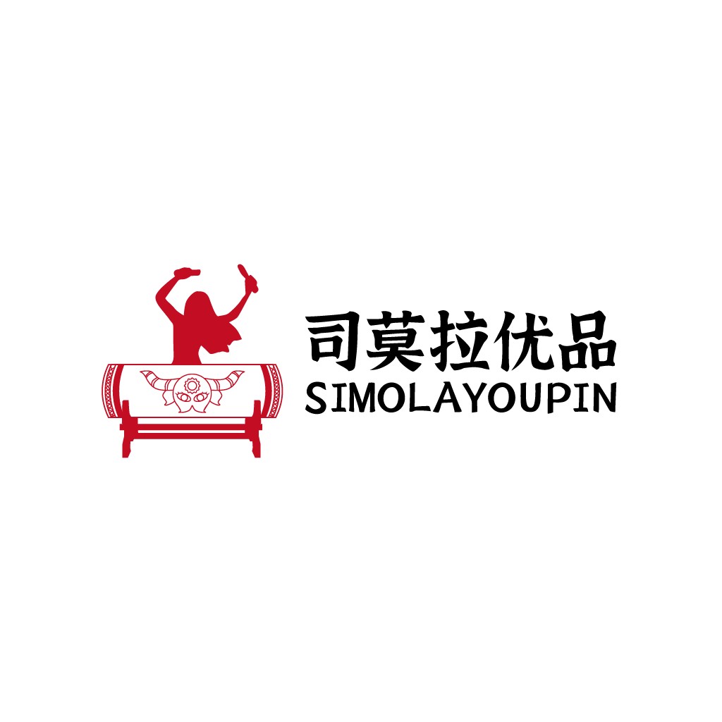 简约红色人物logo设计