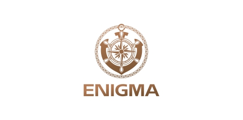 Enigma Logo Design - 航海与神秘元素