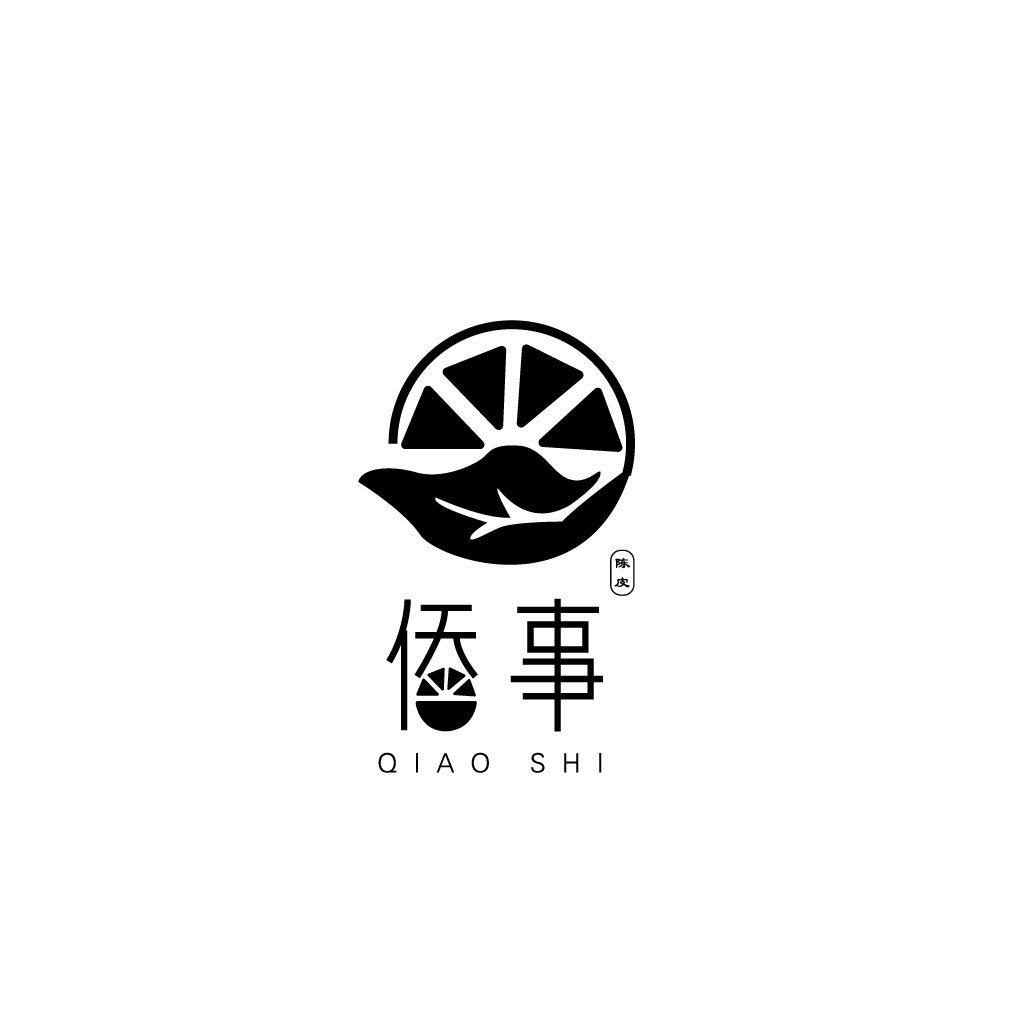 简约柠檬片logo设计