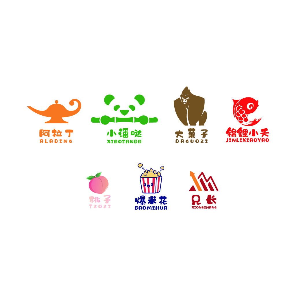 创意卡通风格logo设计