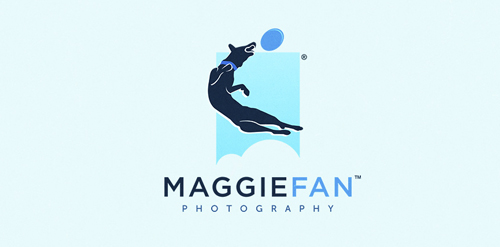 MaggieFan摄影logo设计