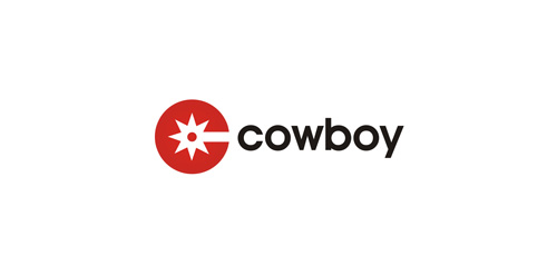 简约风格的Cowboy Logo设计