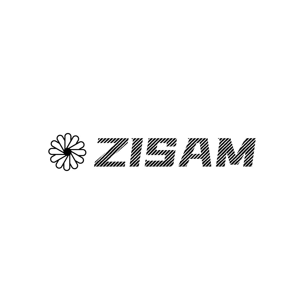ZISAM logo设计：简约花卉图案