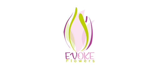 EVOKE Flowers Logo设计