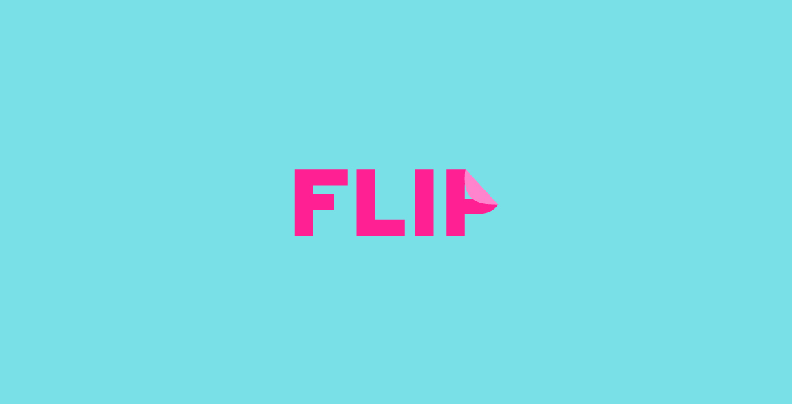 简约时尚的FLIP4品牌logo设计