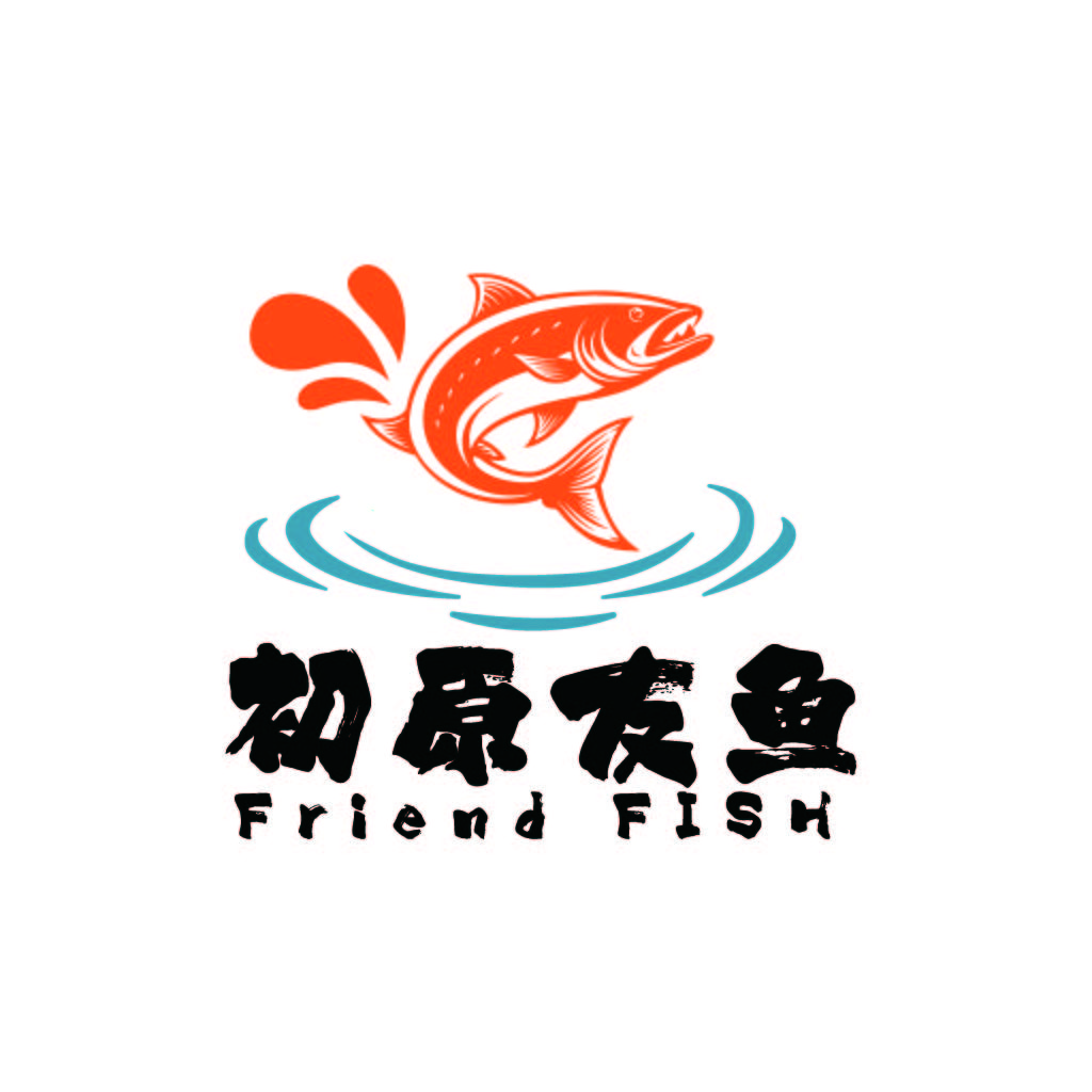 鱼跃而出的logo设计