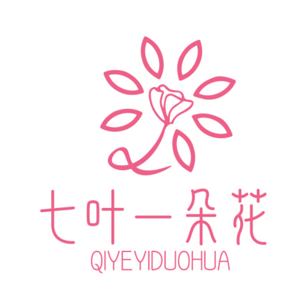 七叶一朵花logo设计