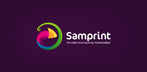 Samprint在线印刷设计Logo