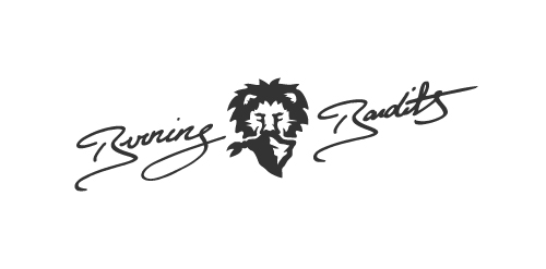 狮子头像与书法字体结合的logo设计