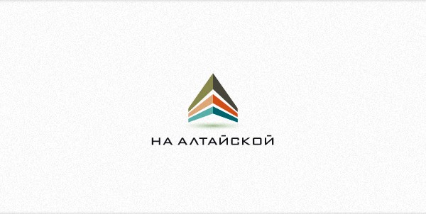 现代简约风格的三角形logo设计
