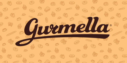 Gurmella logo设计:优雅甜点品牌标识