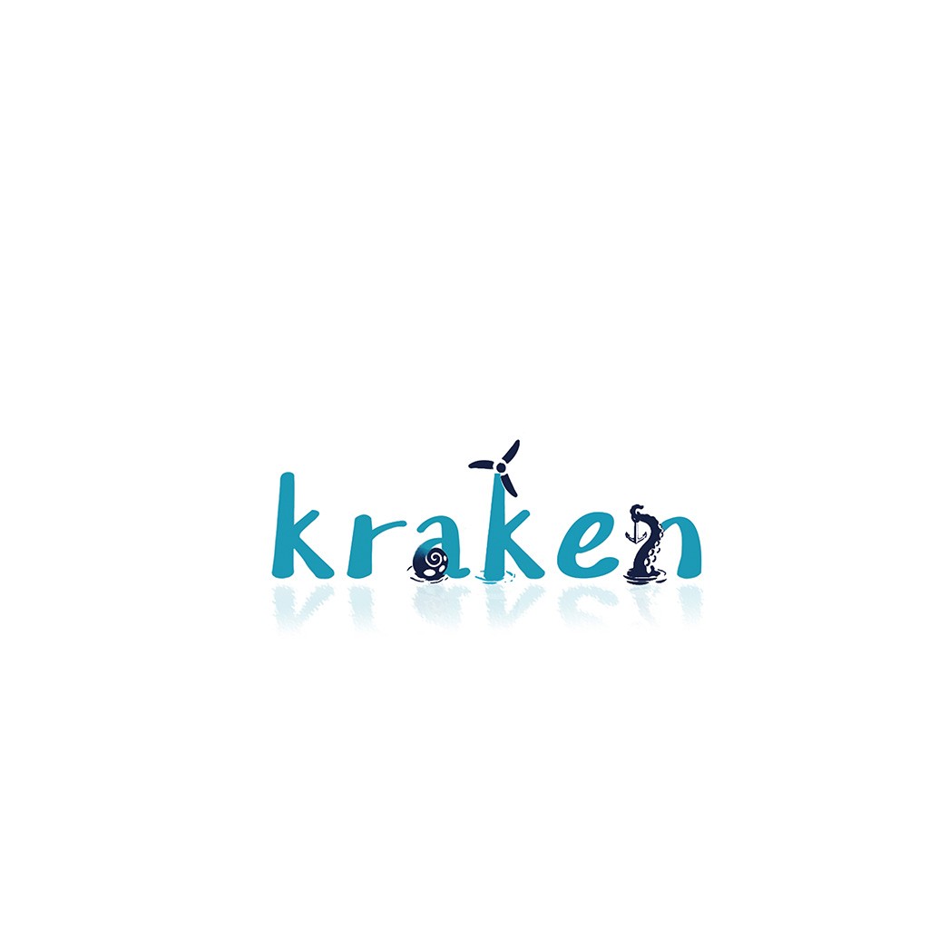 海洋主题风车与海螺logo设计