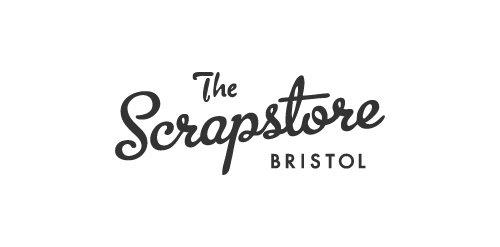 Scrapstore Logo设计:复古手写风