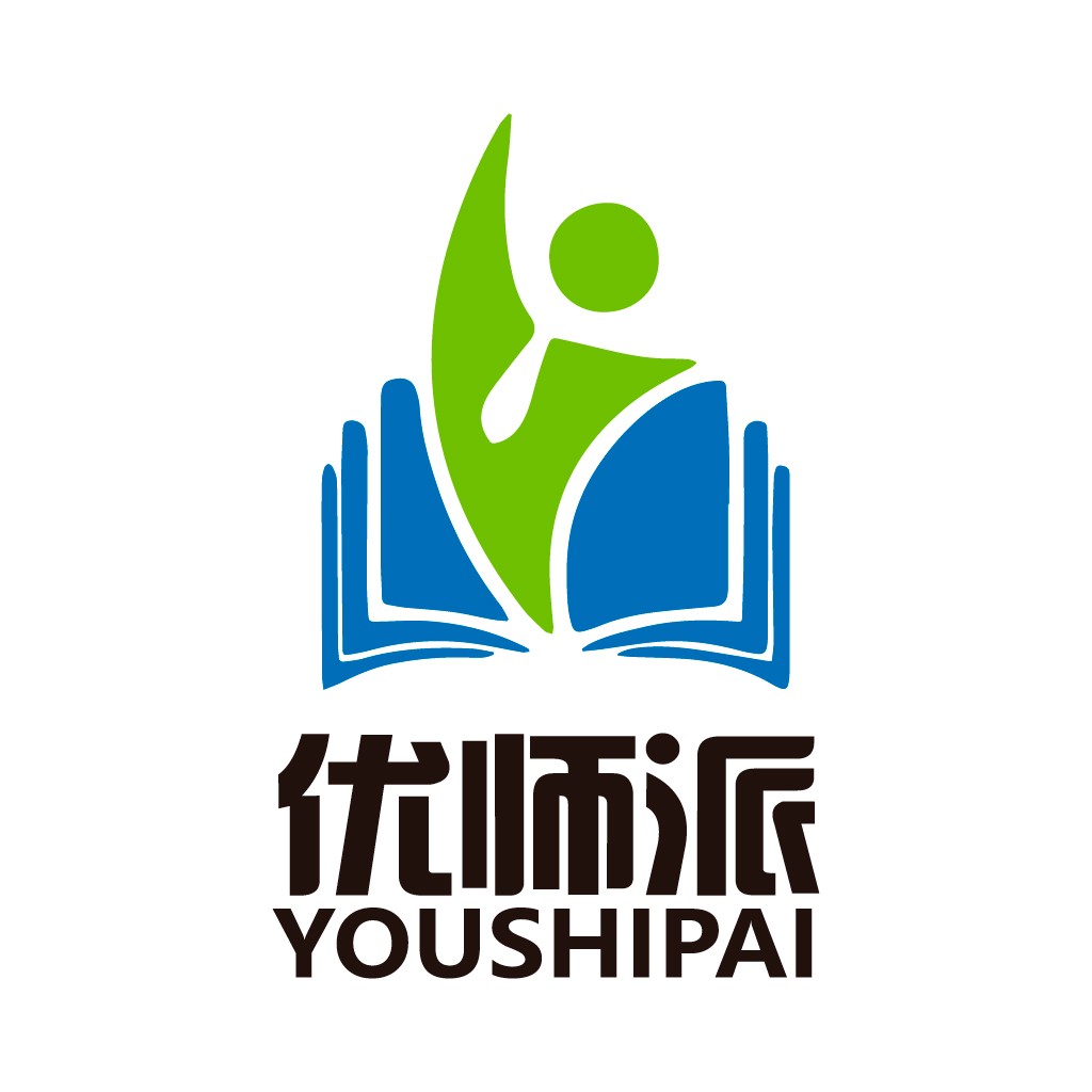 教育品牌logo设计:书本与人形结合