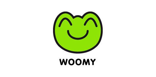Woomy Logo设计:简约可爱品牌标识