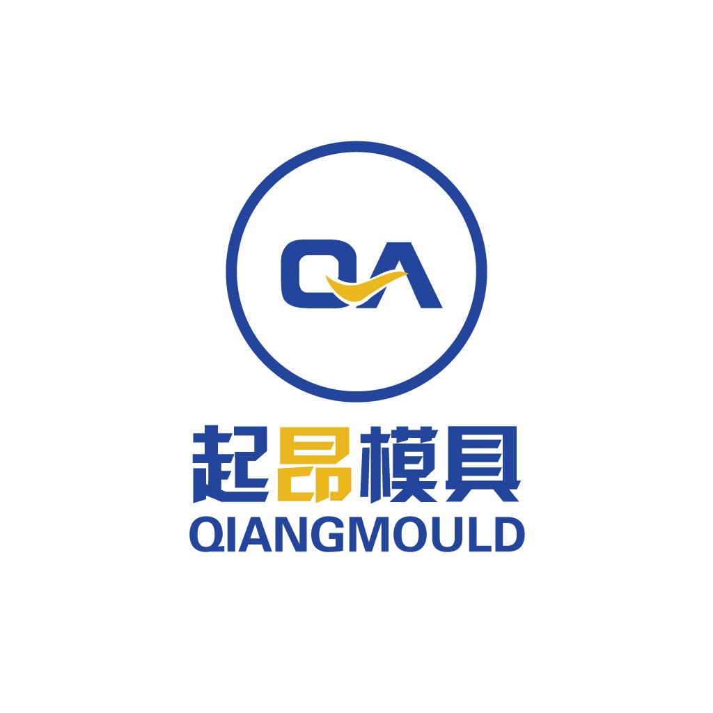现代简约风的QiangMould模具公司logo设计