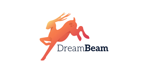 DreamBeam logo设计:动态跳跃的视觉冲击