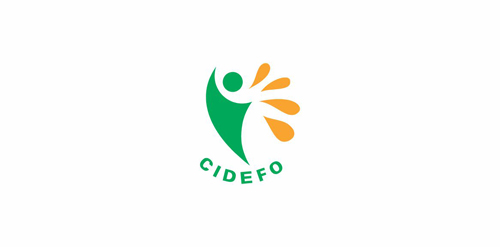 CIDEFO logo设计：绿色与橙色的和谐统一