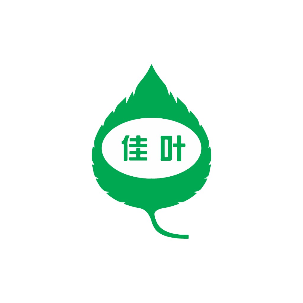 清新自然风格的树叶logo设计