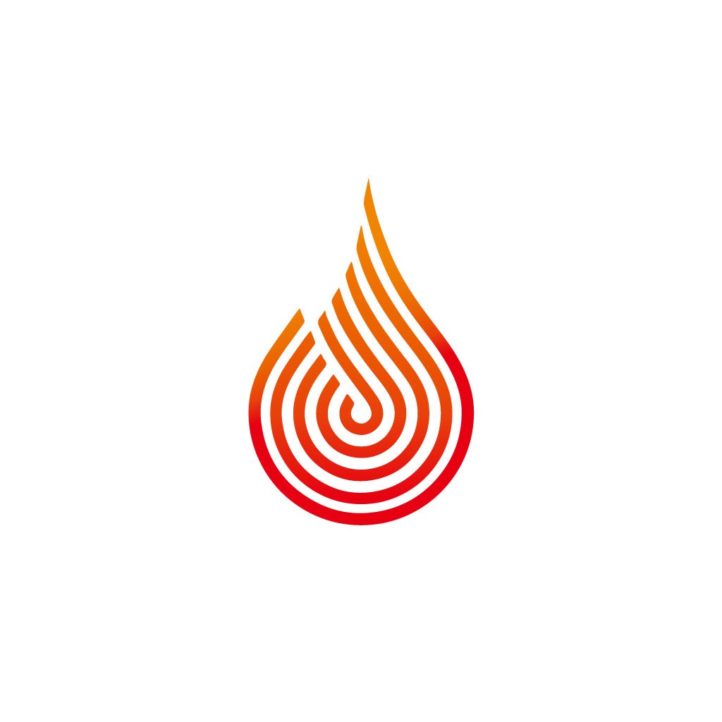 火焰滴形logo设计