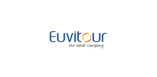 Euvitour logo设计:简洁现代的旅游公司标志