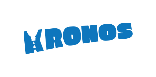 Kronos logo设计:简洁现代的科技感