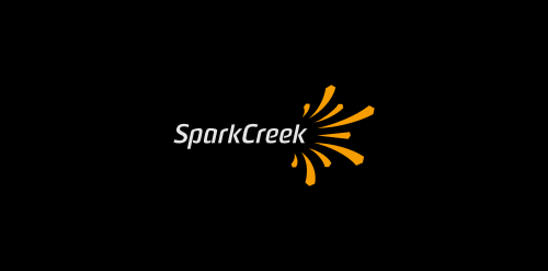 SparkCreek logo设计:简洁现代品牌标识