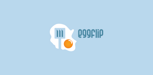 蛋饼翻转Logo设计