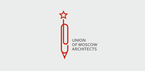 简约红色铅笔星形logo设计