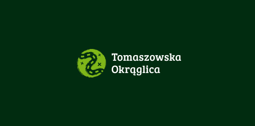 绿色蛇形图案的Tomaszowska Okrąglica logo设计