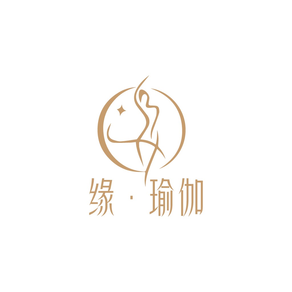 简约优雅瑜伽logo设计