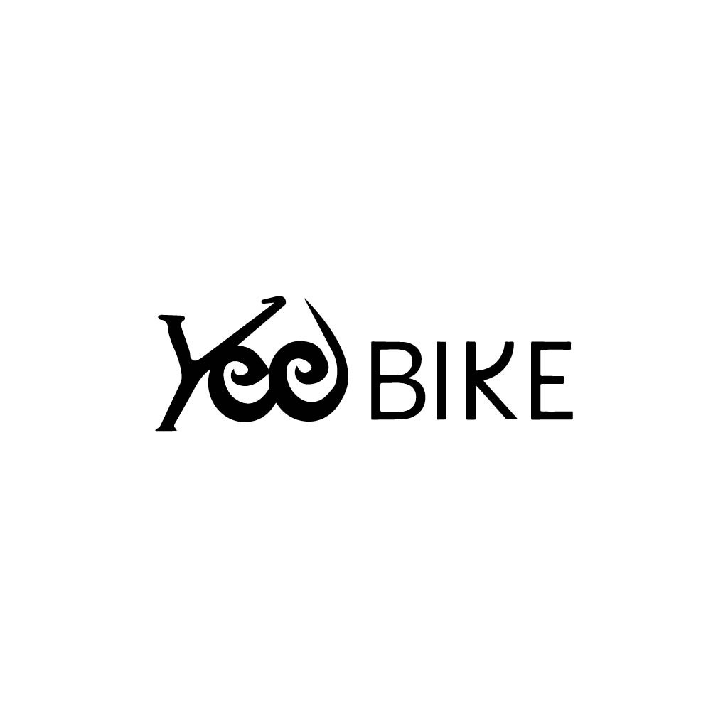 简洁时尚的YooBike logo设计