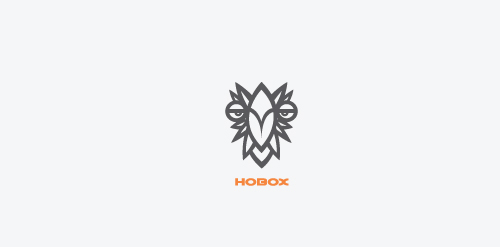 Hobox logo设计:现代简约风格