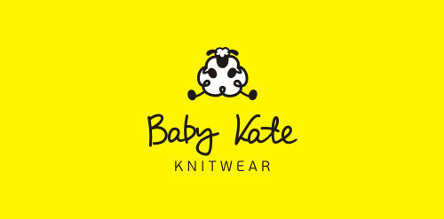 简洁可爱婴儿针织服装logo设计