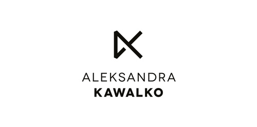 简约风格的Aleksandra Kawalko品牌logo设计