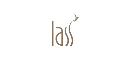 简约优雅的Lass logo设计