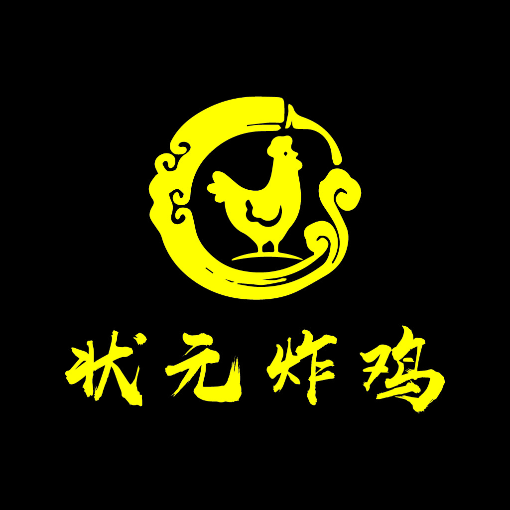 鸡主题logo设计，中式风格