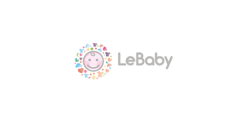 LeBaby logo设计:可爱婴儿品牌标识