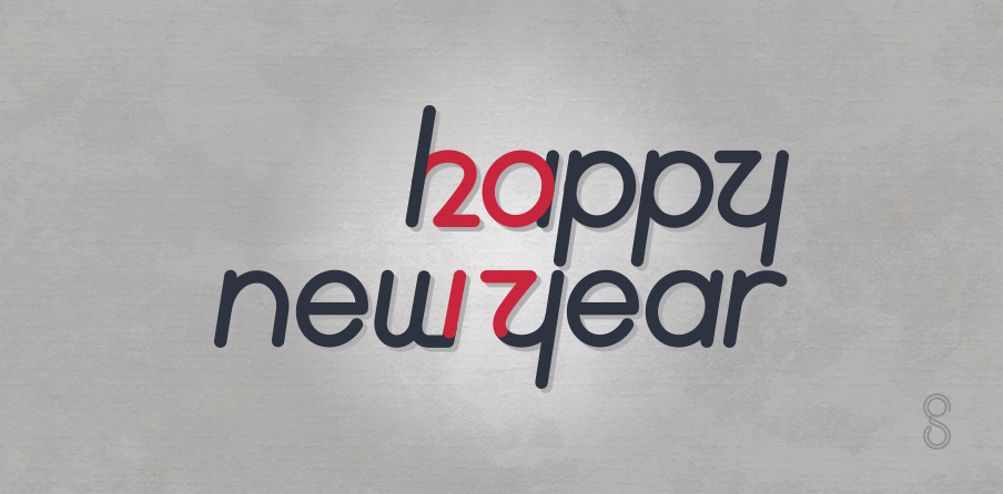 2017年新年快乐logo设计