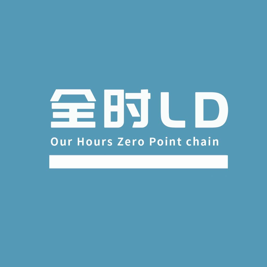 简约现代风格的零点时钟logo设计