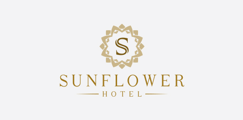 太阳花酒店logo设计