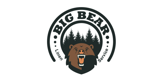 Big Bear Logo设计：森林中的强大象征