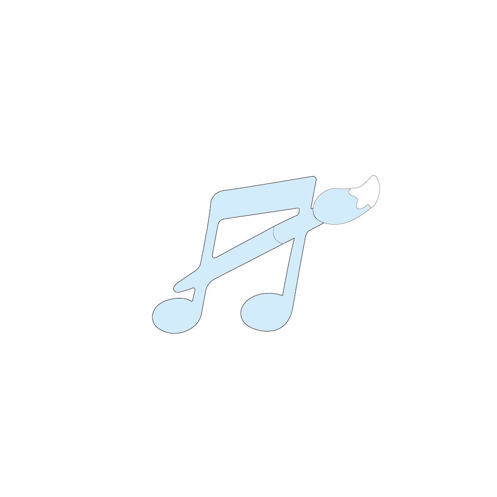 音乐符号logo设计